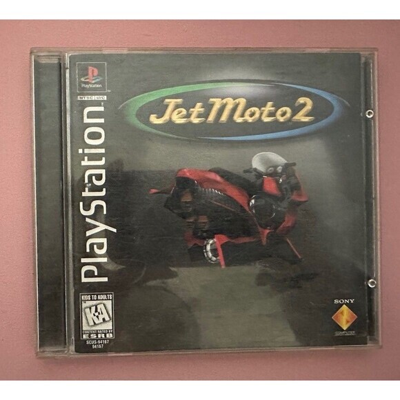 Jet Moto 2 (Sony PlayStation 1, 1997) Complete Tested CIB PS1 Black Label - Picture 1 of 4